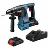 Bosch GBH18V-26K25 Bulldog 18V Brushless Lithium-Ion 1 In. Cordless SDS-plus Rotary Hammer Kit With 2 Batteries (4 Ah)