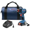 Bosch GDX18V-1600B12 18V Freak Lithium-Ion 1/4 In. And 1/2 In. Cordless Two-In-One Bit/Socket Impact Driver Kit (2 Ah)