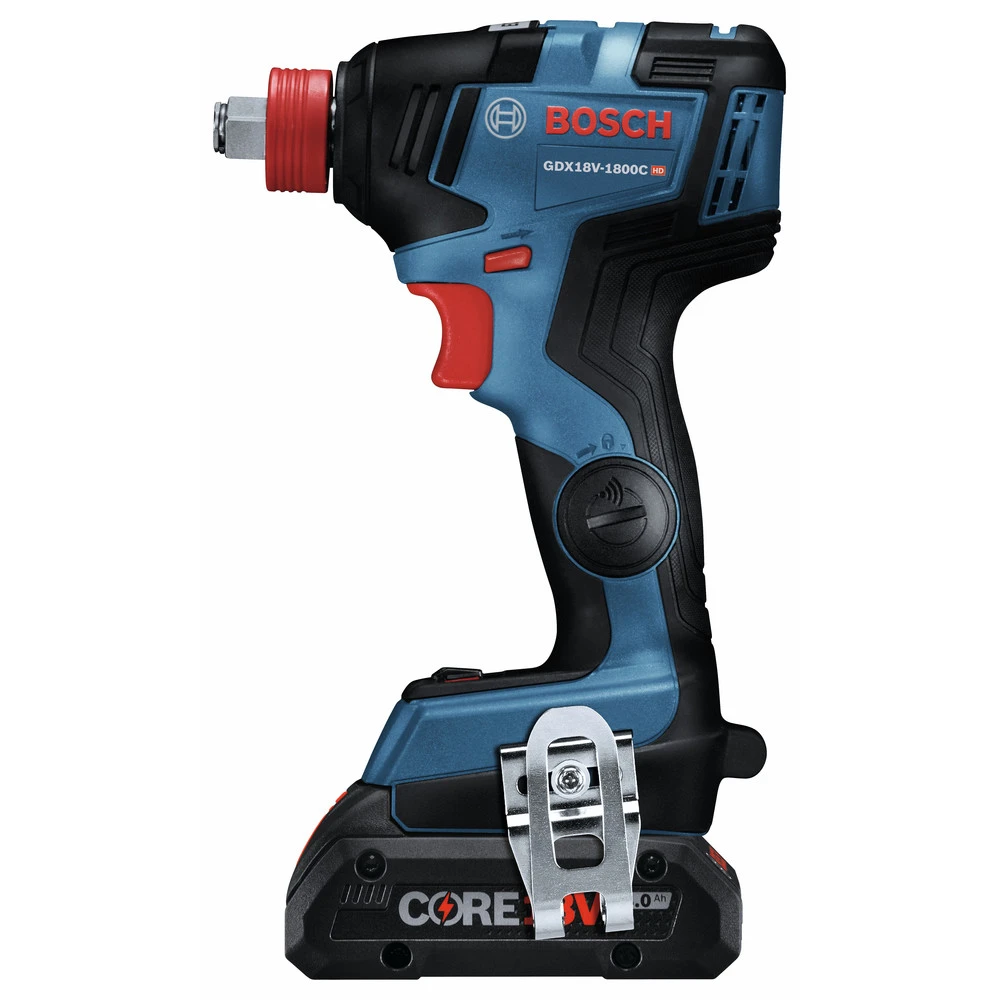 Bosch GDX18V-1800CB25 Freak 18V EC Brushless Connected 1/4 In. And 1/2 In. 2-in-1 Bit/Socket Impact Driver Kit With CORE18V 4.0 Ah Compact Batteries 3 Bosch GDX18V-1800CB25 Freak 18V EC Brushless Connected 1/4 In. And 1/2 In. 2-in-1 Bit/Socket Impact Driver Kit With CORE18V 4.0 Ah Compact Batteries - Image 3