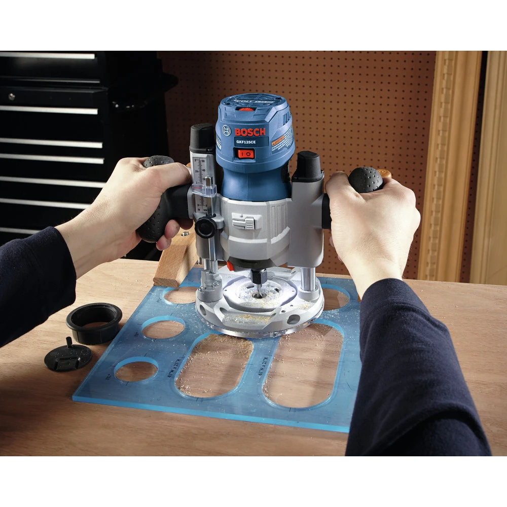 Bosch GKF125CEPK Colt 7 Amp 1.25 HP Variable-Speed Palm Router Combo Kit 14 Bosch GKF125CEPK Colt 7 Amp 1.25 HP Variable-Speed Palm Router Combo Kit - Image 14