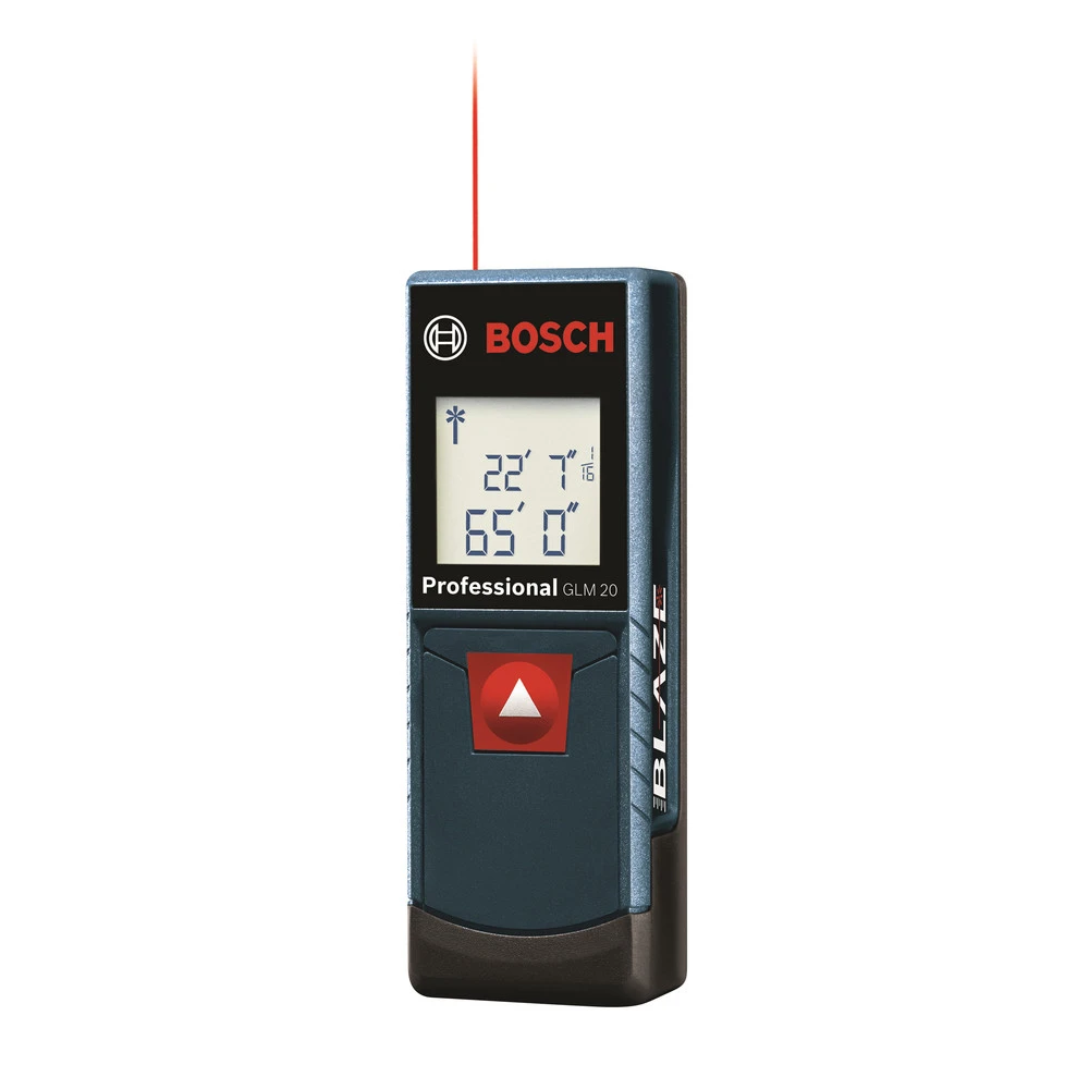 Bosch GLM-20 65 Ft. Compact Laser Measure With Backlit Display 1 Bosch GLM-20 65 Ft. Compact Laser Measure With Backlit Display