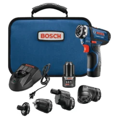 Bosch GSR12V-140FCB22 12V Max Lithium-Ion FlexiClick 5-in-1 1/4 In. Cordless Drill Driver System Kit (2 Ah)