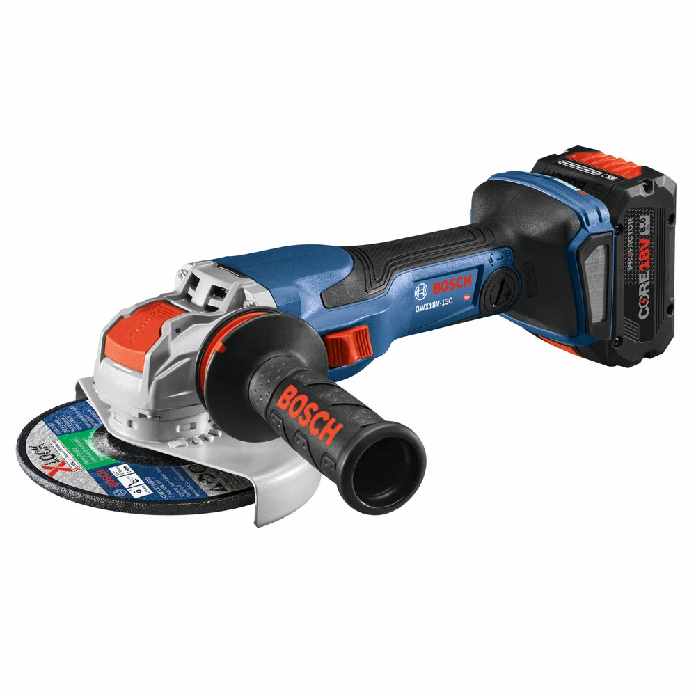Bosch GWX18V-13CB14 PROFACTOR 18V Spitfire X-LOCK 5-6 In. Cordless Angle Grinder Kit With (1) CORE18V 8.0 Ah Performance Battery 2 Bosch GWX18V-13CB14 PROFACTOR 18V Spitfire X-LOCK 5-6 In. Cordless Angle Grinder Kit With (1) CORE18V 8.0 Ah Performance Battery - Image 2