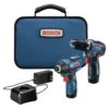 Bosch GXL12V-220B22 12V Max Brushless Lithium-Ion 3/8 In. Cordless Drill Driver/1/4 In. Hex Impact Driver Combo Kit (2 Ah)