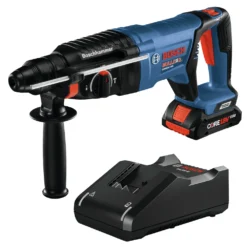 Factory Reconditioned Bosch GBH18V-26DK15-RT 18V EC Brushless Lithium-Ion SDS-Plus Bulldog 1 In. Cordless Rotary Hammer Kit (4 Ah)