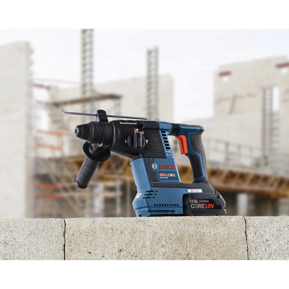 Factory Reconditioned Bosch GBH18V-26K24A-RT Bulldog 18V Brushless Lithium-Ion 1 In. Cordless SDS-Plus Rotary Hammer Kit With 2 Batteries (8 Ah) 5 Factory Reconditioned Bosch GBH18V-26K24A-RT Bulldog 18V Brushless Lithium-Ion 1 In. Cordless SDS-Plus Rotary Hammer Kit With 2 Batteries (8 Ah) - Image 5