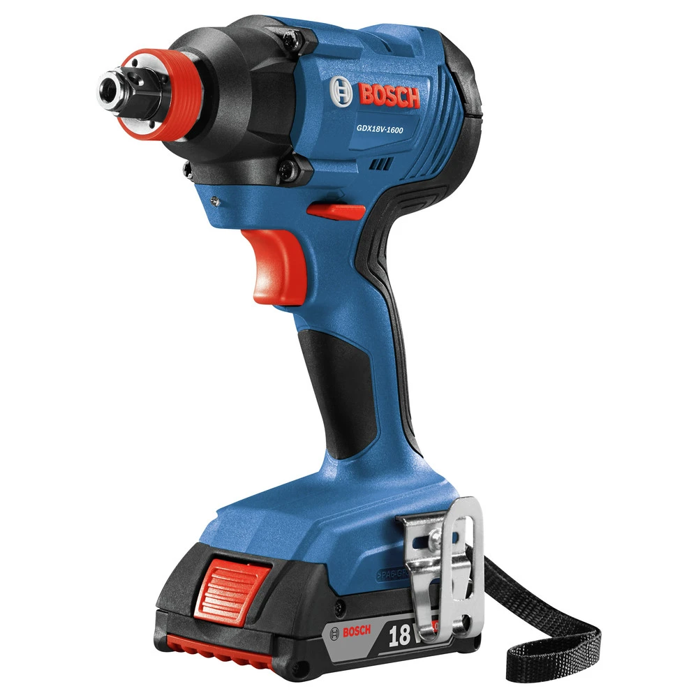 Factory Reconditioned Bosch GDX18V-1600B12-RT 18V Freak Lithium-Ion 1/4 In. And 1/2 In. Cordless Two-In-One Bit/Socket Impact Driver Kit (2 Ah) 2 Factory Reconditioned Bosch GDX18V-1600B12-RT 18V Freak Lithium-Ion 1/4 In. And 1/2 In. Cordless Two-In-One Bit/Socket Impact Driver Kit (2 Ah) - Image 2