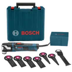Factory Reconditioned Bosch GOP55-36C1-RT 5.5 Amp StarlockMax Oscillating Multi-Tool Kit With 8-Pc Accessory Kit