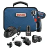 Factory Reconditioned Bosch GSR12V-140FCB22-RT 12V Lithium-Ion Max FlexiClick 5-In-1 1/4 In. Cordless Drill Driver System Kit (2 Ah)