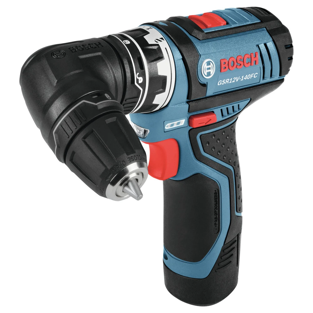 Factory Reconditioned Bosch GSR12V-140FCB22-RT 12V Lithium-Ion Max FlexiClick 5-In-1 1/4 In. Cordless Drill Driver System Kit (2 Ah) 3 Factory Reconditioned Bosch GSR12V-140FCB22-RT 12V Lithium-Ion Max FlexiClick 5-In-1 1/4 In. Cordless Drill Driver System Kit (2 Ah) - Image 3