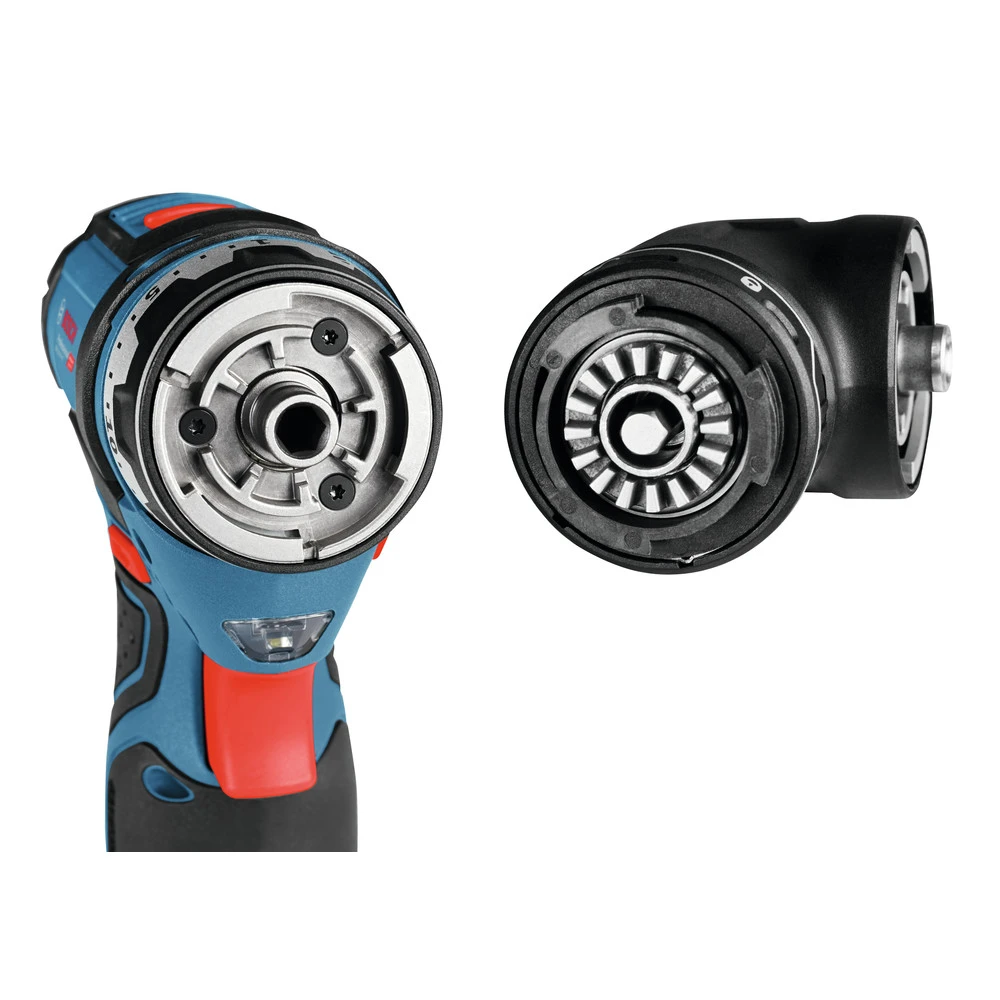 Factory Reconditioned Bosch GSR12V-140FCB22-RT 12V Lithium-Ion Max FlexiClick 5-In-1 1/4 In. Cordless Drill Driver System Kit (2 Ah) 6 Factory Reconditioned Bosch GSR12V-140FCB22-RT 12V Lithium-Ion Max FlexiClick 5-In-1 1/4 In. Cordless Drill Driver System Kit (2 Ah) - Image 6